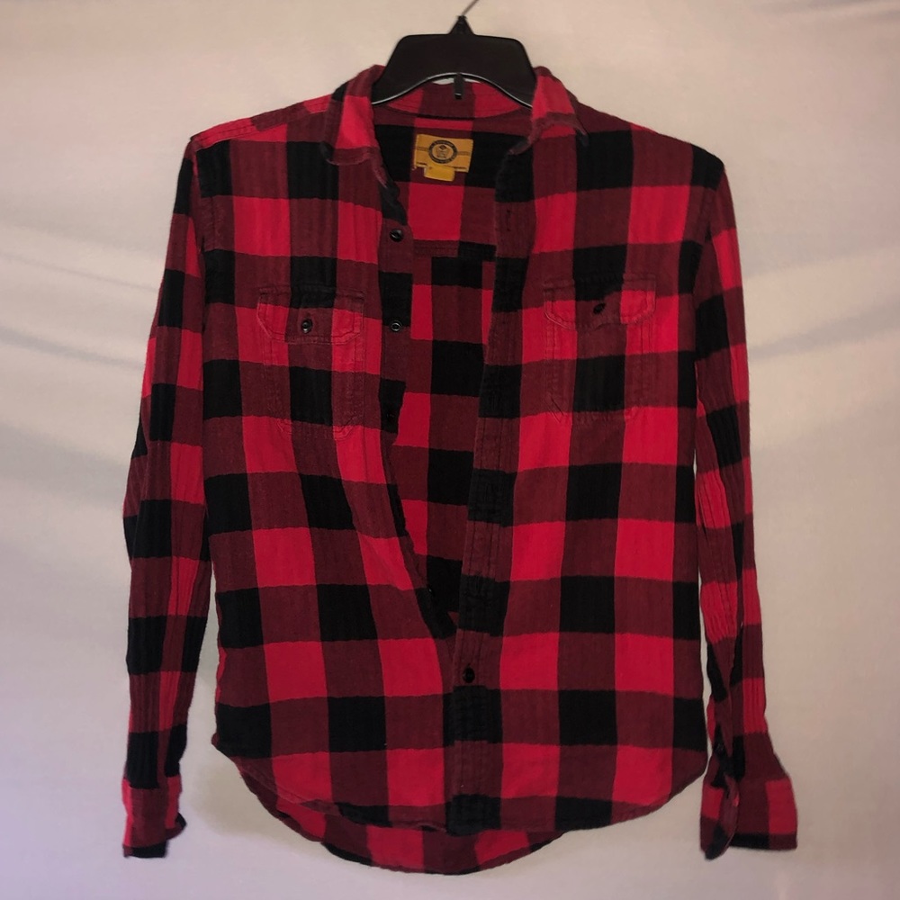 Plaid button down